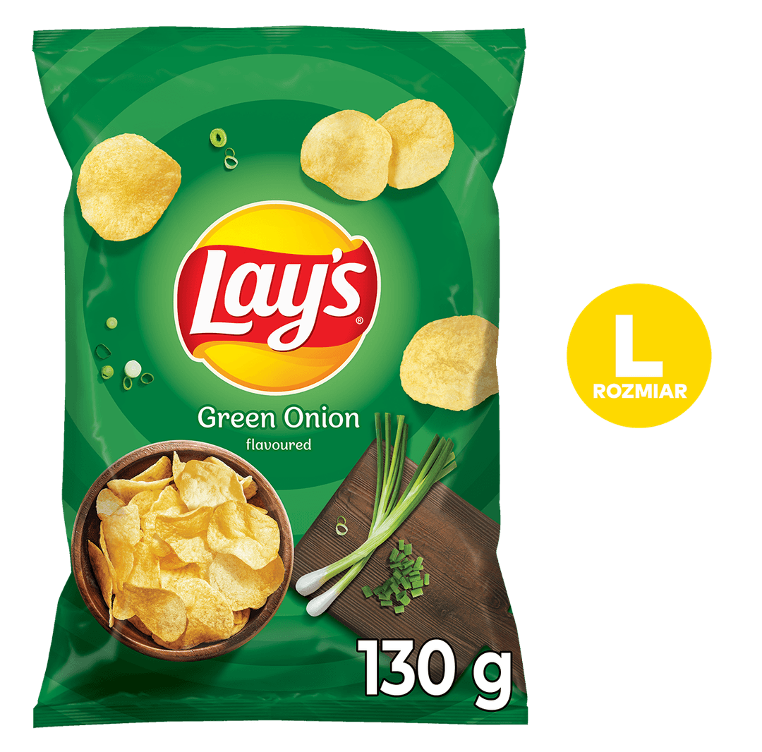 LAY'S Chipsy ziemniaczane o smaku zielonej cebulki. 60,69 zl/kg