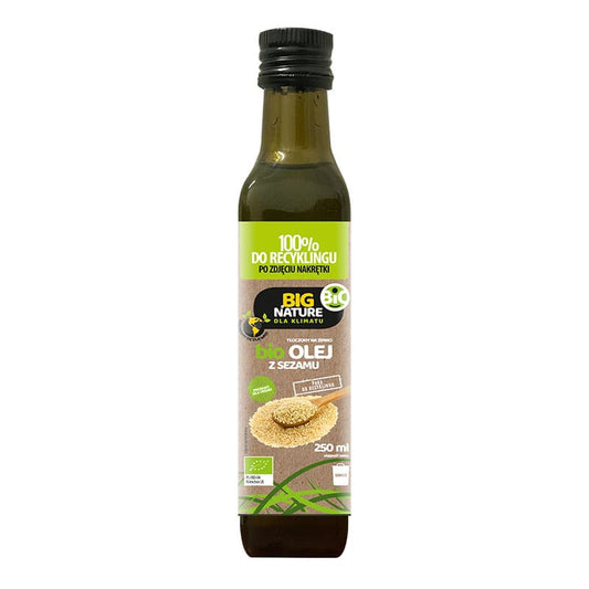 BIG NATURE Olej sezamowy tloczony na zimno BIO. 71,96 zl/l