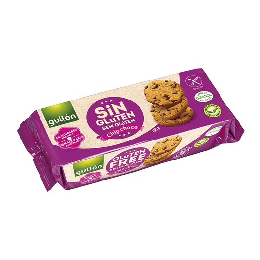 GULLON Ciasteczka bezglutenowe z kawalkami czekolady, bez dodatku cukru. 63,00 zl/kg